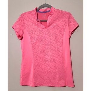 Dover Saddlery Women's Horse Riding Equestrian Shirt Top Jersey V-Notch Sz Small